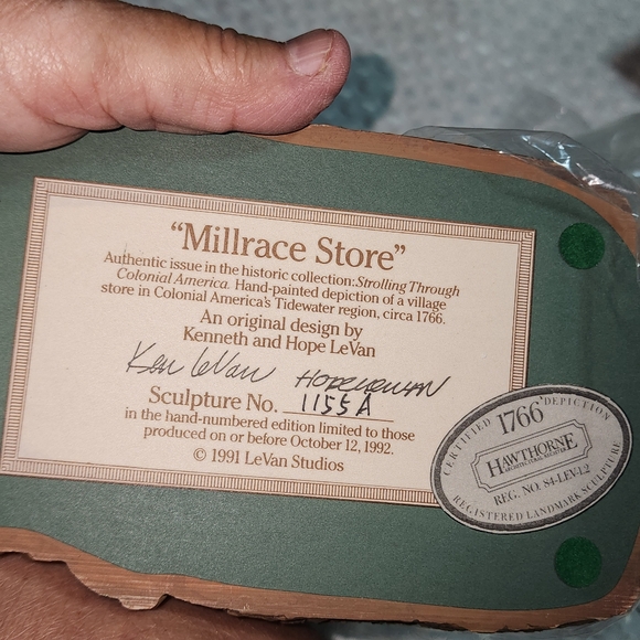 HAWTHORNE ARCHITECTURAL REGISTER EUC "MILLRACE STORE " #1155A  VILLAGE HOUSE - Picture 6 of 7